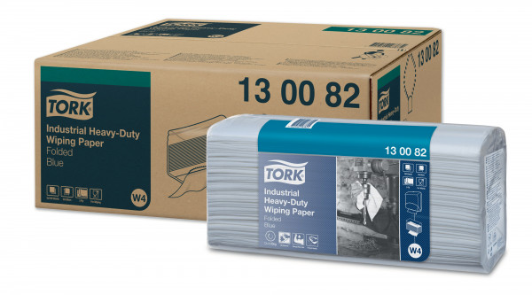 130082 Gevouwen top-pak W4 blauw 5x100 vel Tork