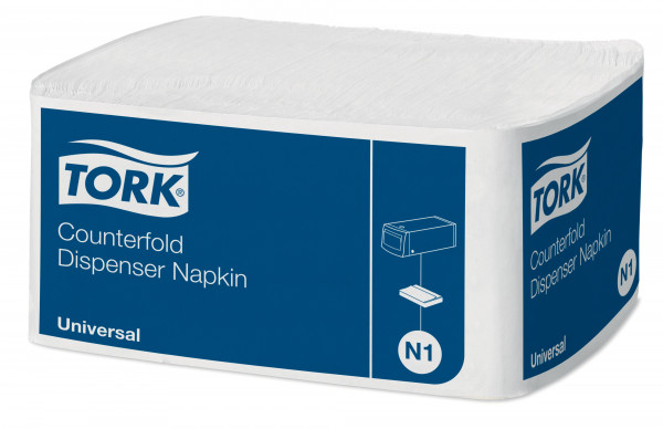 Tork dispenserservet counterfold N1 wit 7200 st Tork