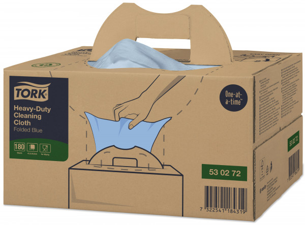 Gevouwen handy box W7 blauw Tork