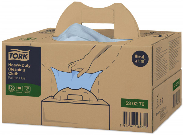 Gevouwen - Handy box W7 blauw Tork