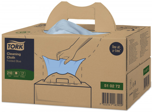 Gevouwen - Handy-box W 7 blauw Tork