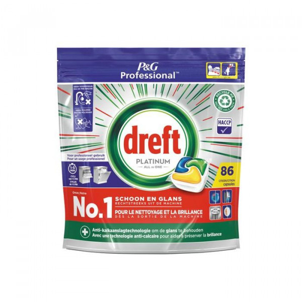 Dreft platinum all in one lemon